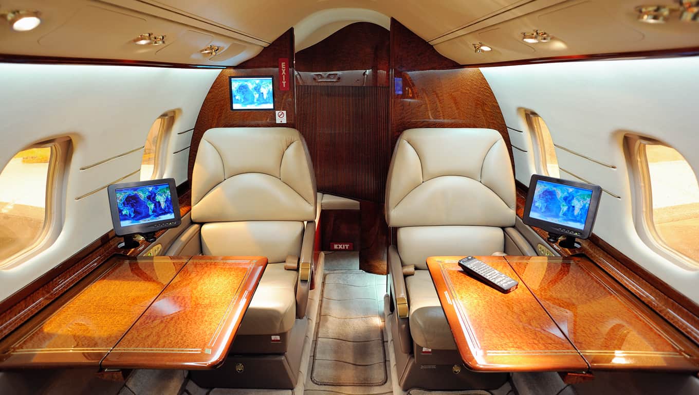 Interior Of A Private Jet